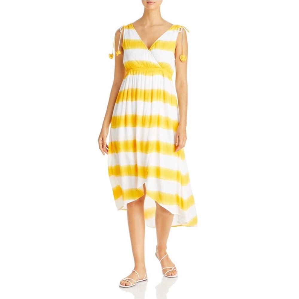 NWT -- Women's Tommy Bahama High/Low Light as Air Stripe Tank Sun Dress Size L